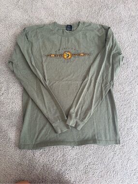 Moab Utah Olive Green Long-Sleeve Graphic Tee